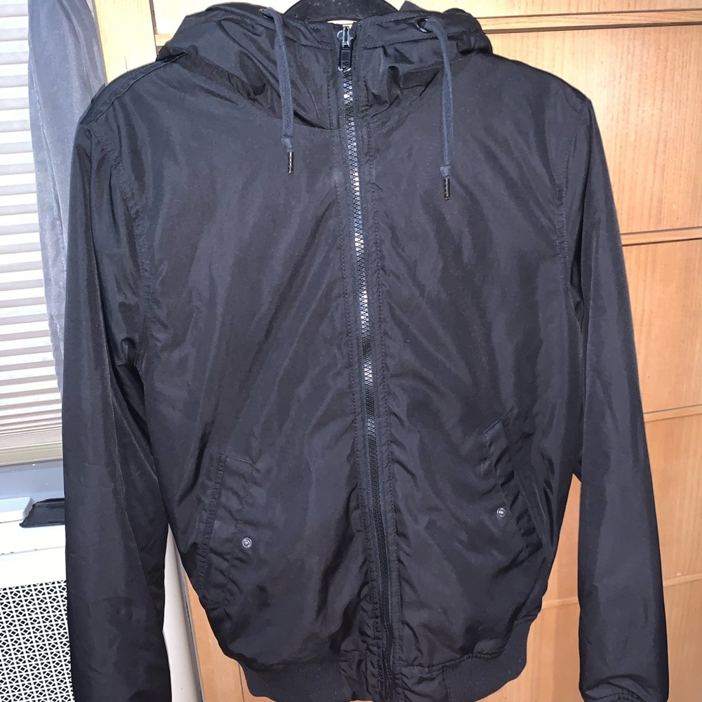 Black bomber jacket